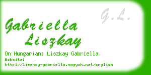 gabriella liszkay business card